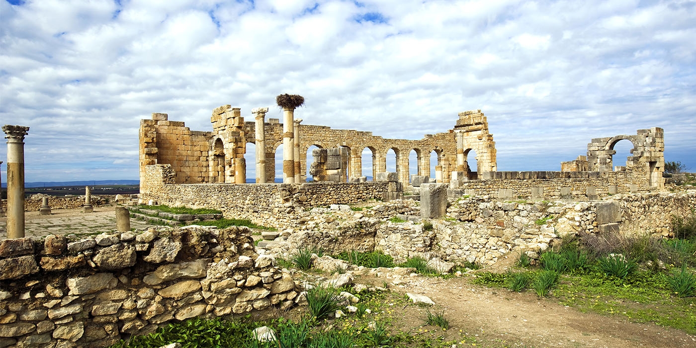 As ruínas romanas de Volubilis